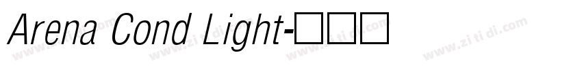 Arena Cond Light字体转换